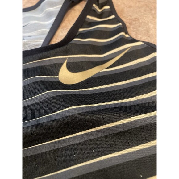 Nike Pro Elite Track & Field Crop Top Black Gold Women's Size Small CW2586-077 - Picture 4 of 8